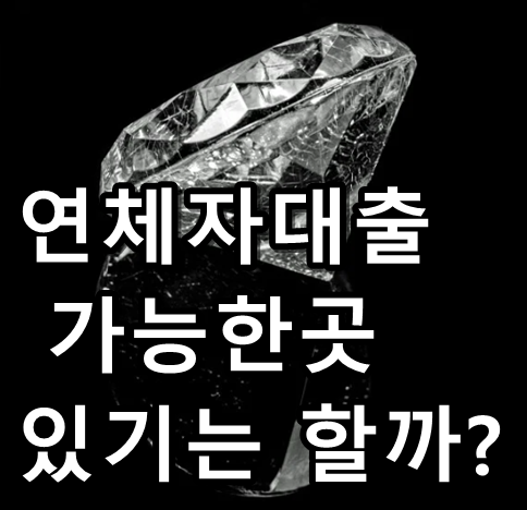 연체자대출 가능한곳 썸네일 텍스트 이미지